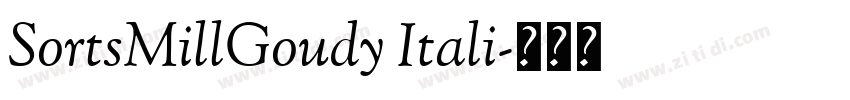 SortsMillGoudy Itali字体转换